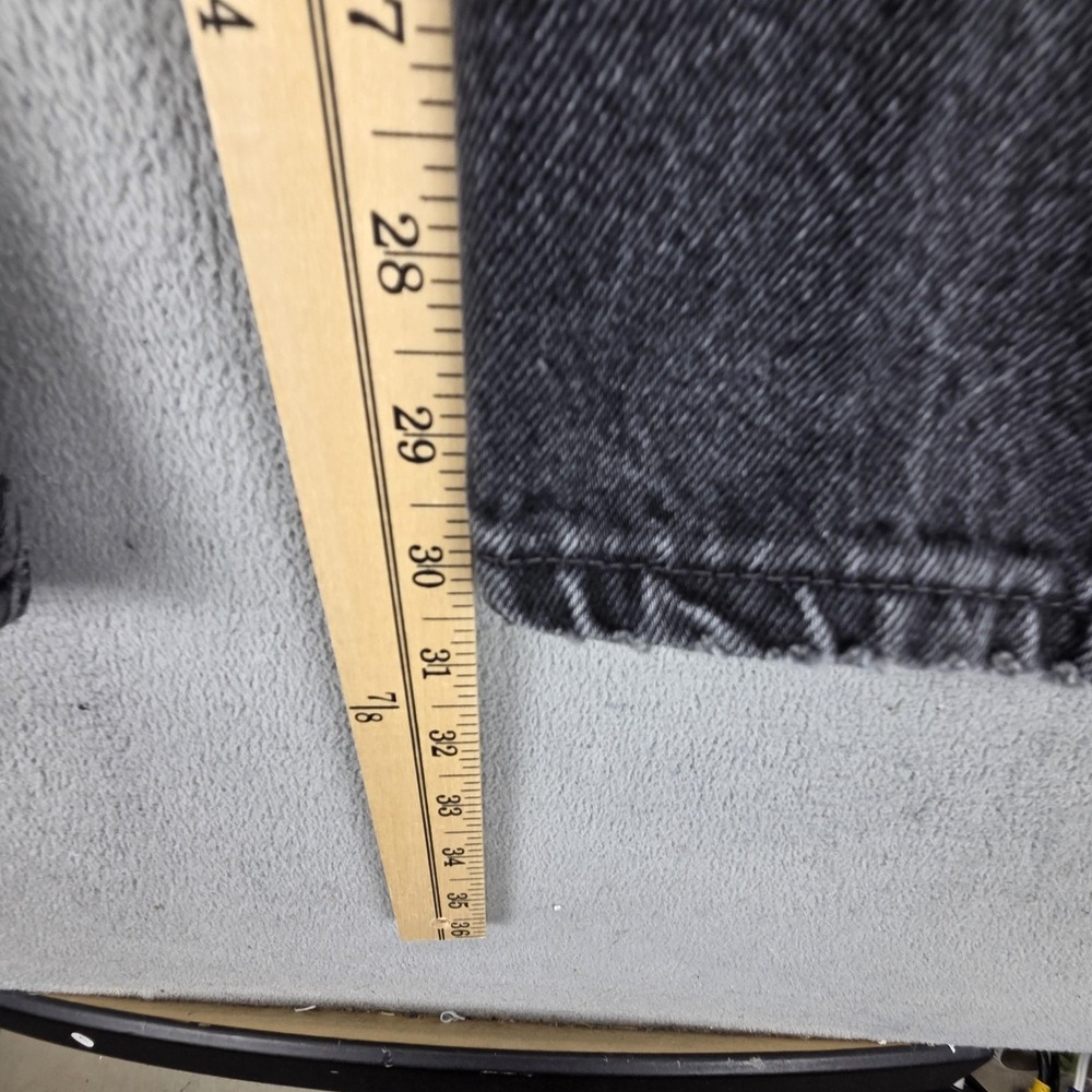 Vintage Levis 501 Jeans Mens Black Regular Straight Made In USA Fits 24x30 - Picture 4 of 16
